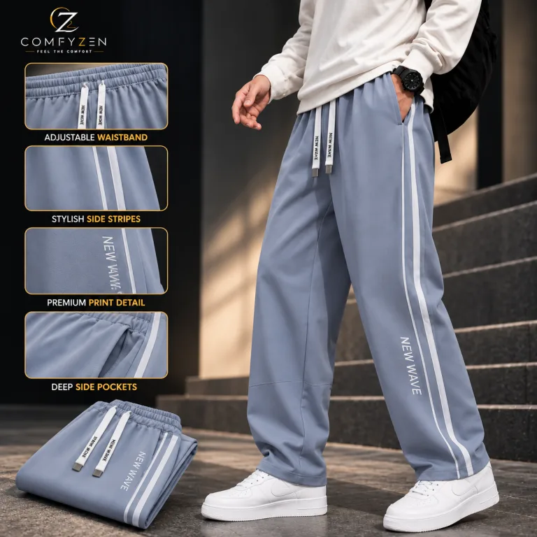 Baggy Trouser Pant — New Wave — Blue Grey