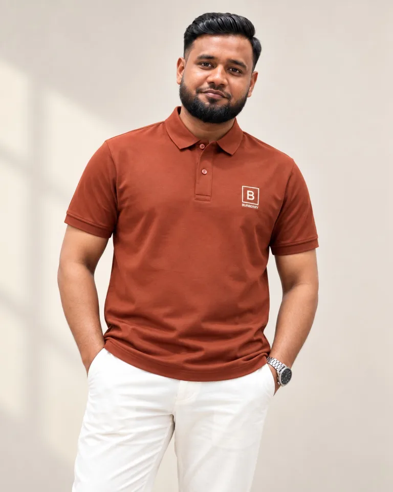 Men’s Premium Burberry Polo T-shirt
